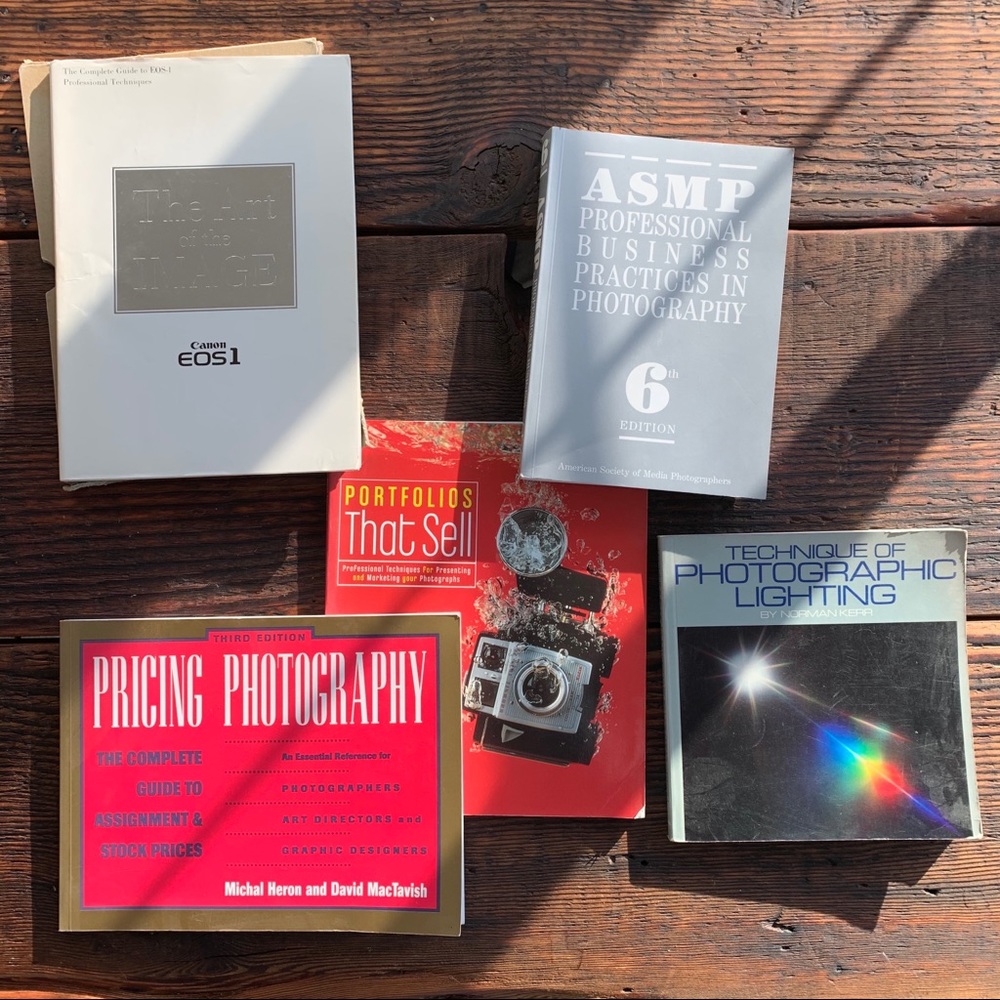 Lot of professional photography books